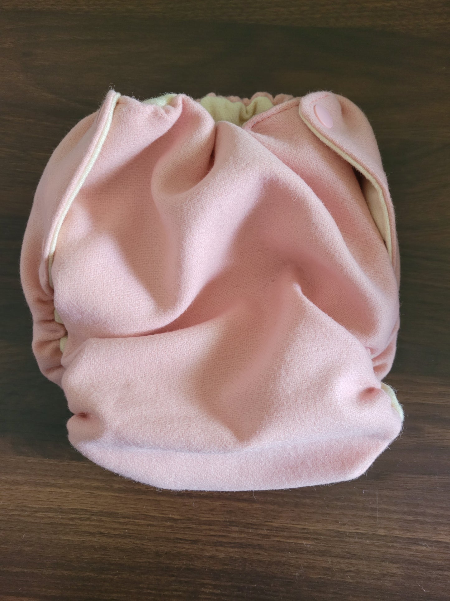 Blush Wool Flannel Diaper Cover