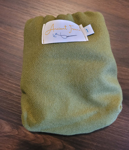 Green wool diaper cover