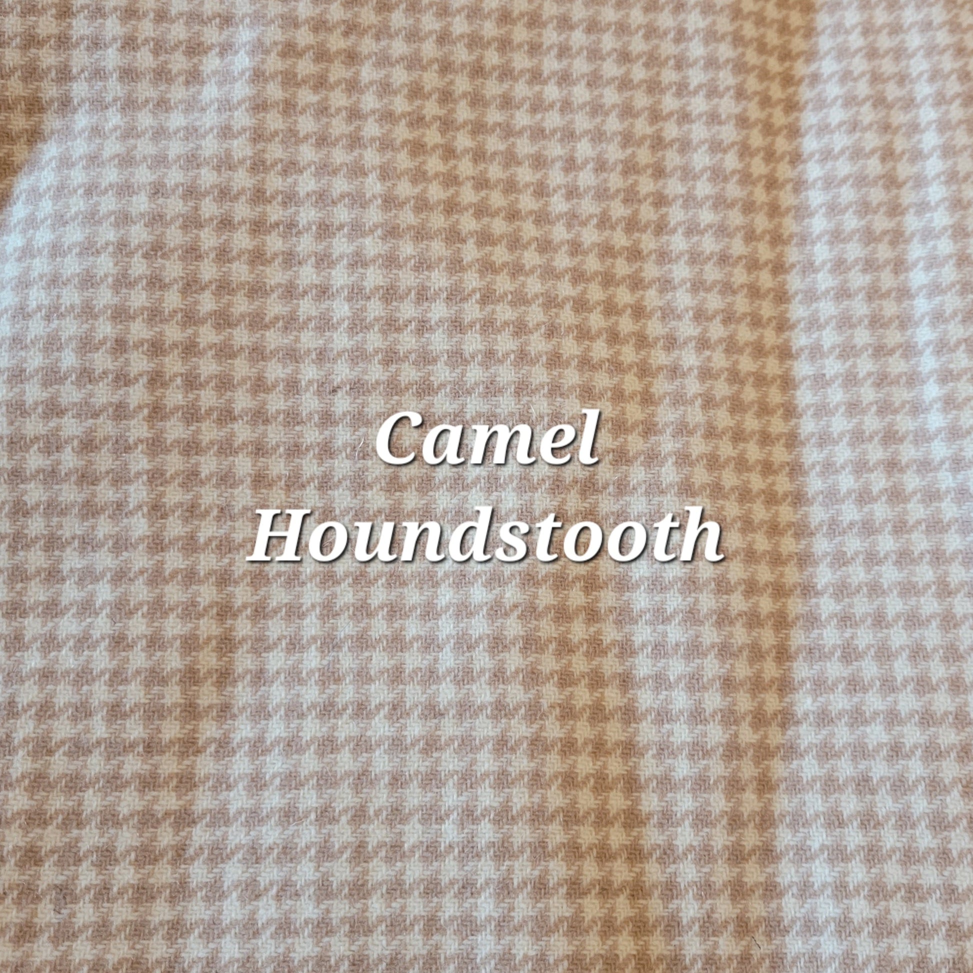 Wool flannel camel herringbone