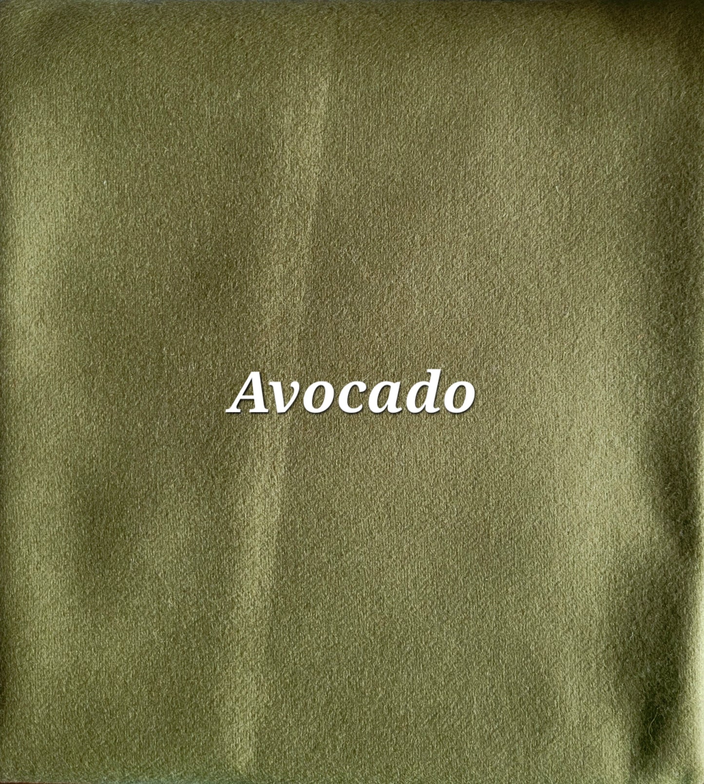 Green wool flannel