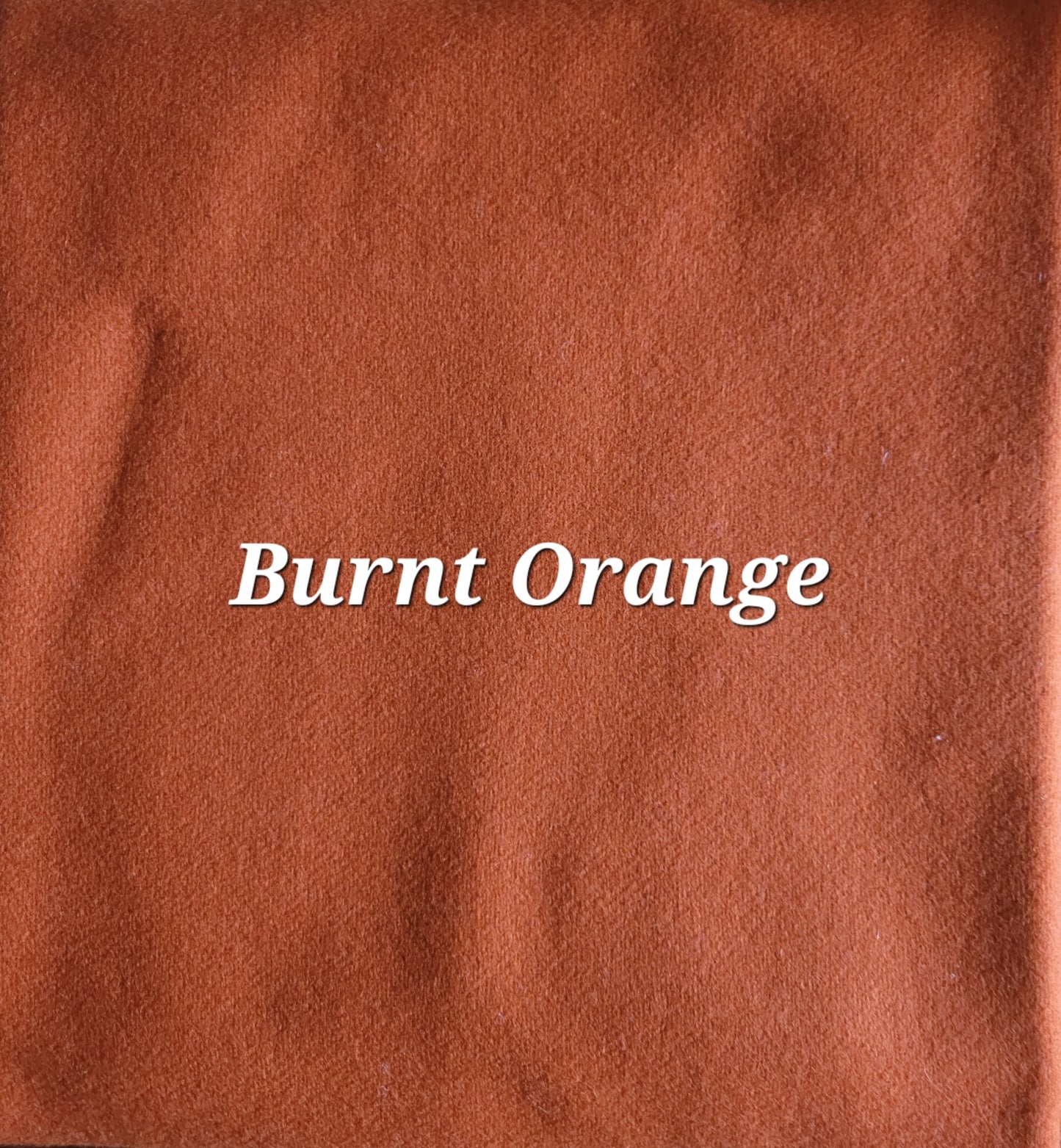 Wool flannel burnt orange