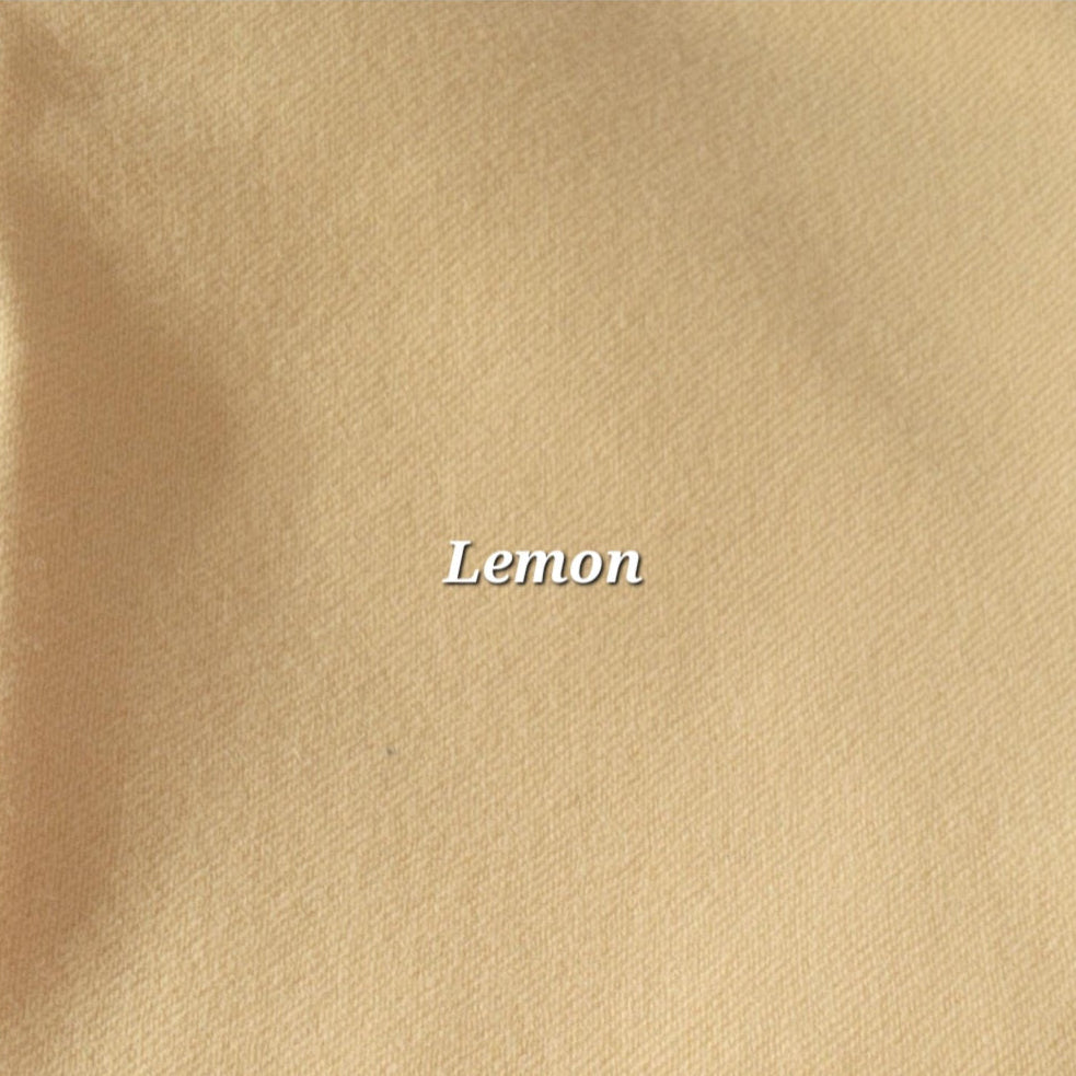 Wool flannel lemon yellow